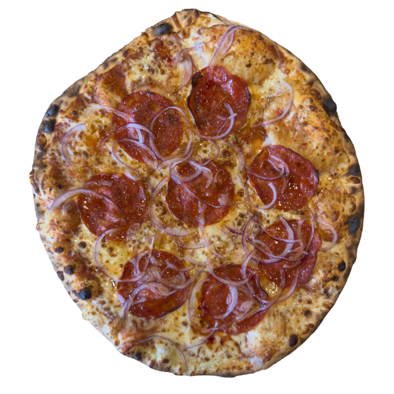Chorizo pizza